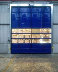 High speed fold up door