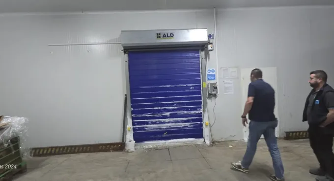 İzolasyonlu hızlı pvc kapı, izo kapı, soğuk oda kapısı, donuk oda kapısı